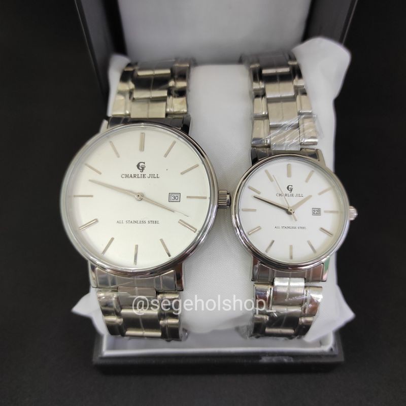 Jam Tangan Couple Charlie Jill Original 100%