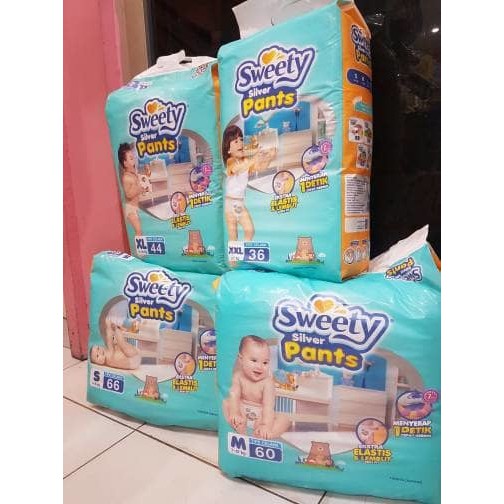 SWEETY SILVER FIT PANTS | tokopopoksehati / S66/M60/L54