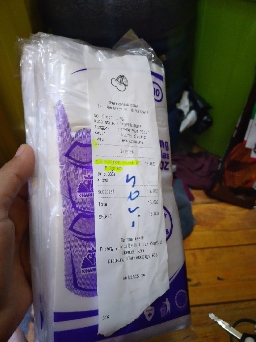 Kresek 2 Gelas Kantong Plastik 2 Cup