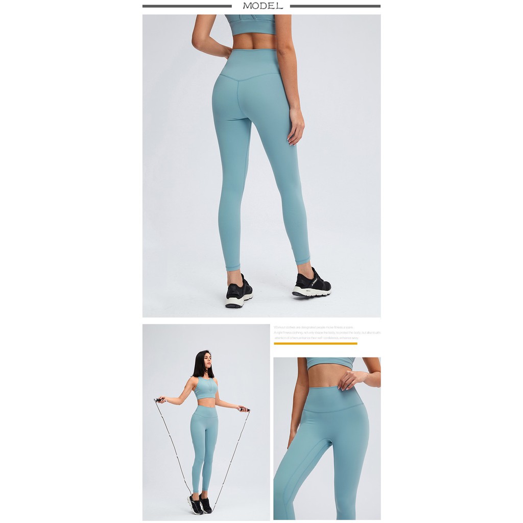 1 SET Sports Bra High Neck + High Waist Celana Panjang Legging Set Yoga / Gym SB314 YP312