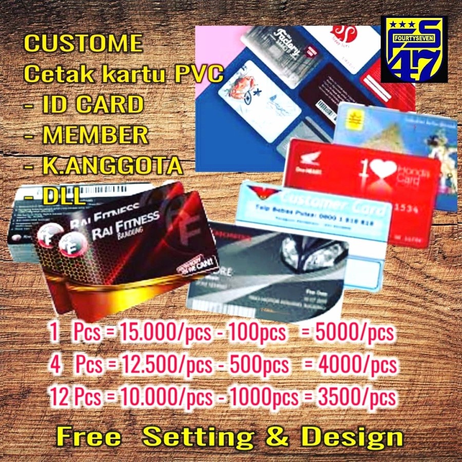 

Custome Kartu PVC | | Kartu Anggota | Kartu Member | ID Card - 1