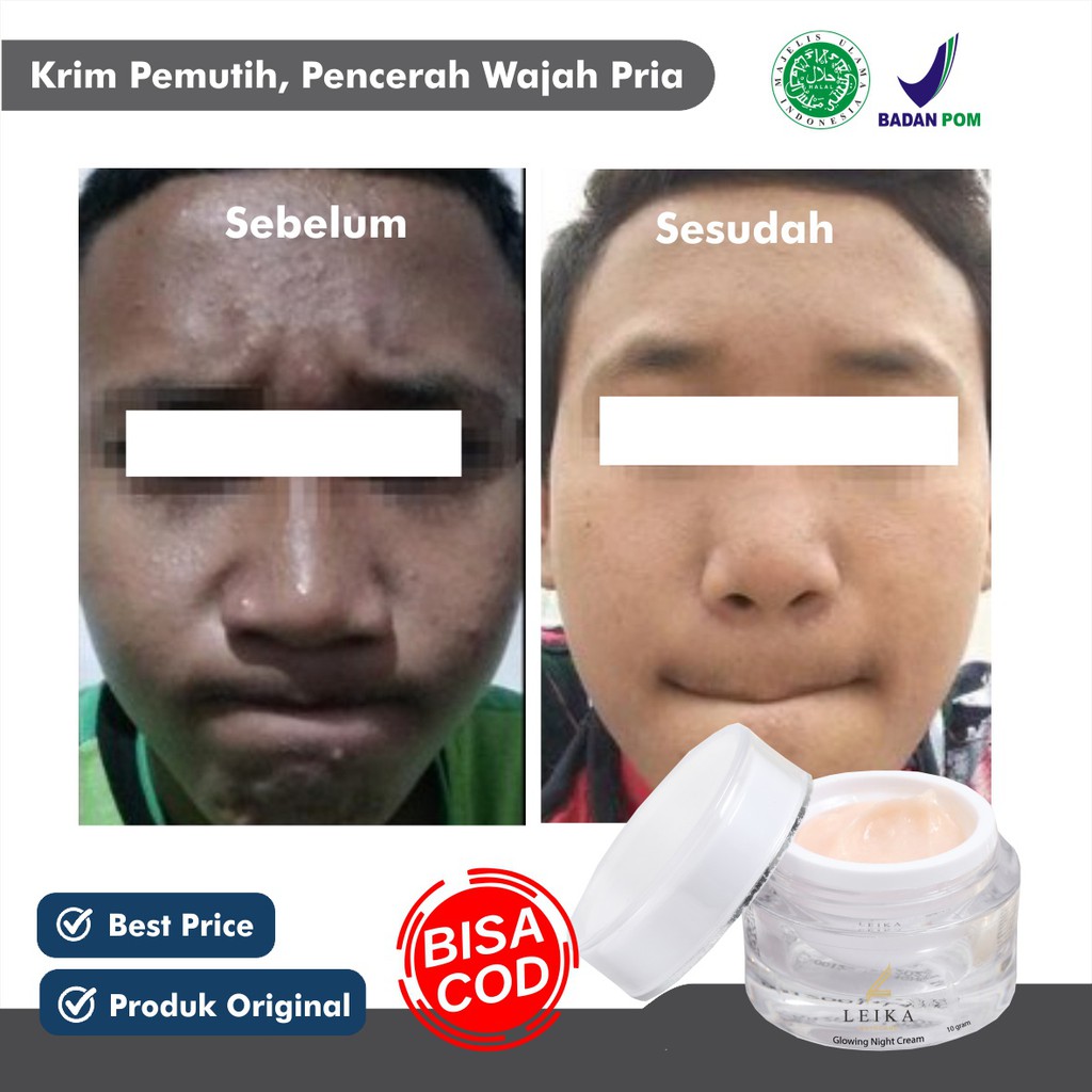 Cream pemutih kulit lelaki