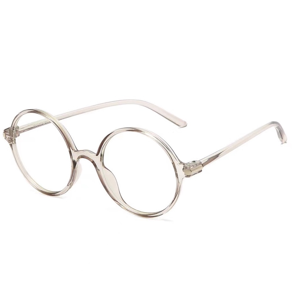 (Rowling)Kacamata Perlindungan Anti Radiasi Bulat Wanita Pria Dan Wanita Yang Nyaman Import Kacamata Fashion-Ka-98 Grey