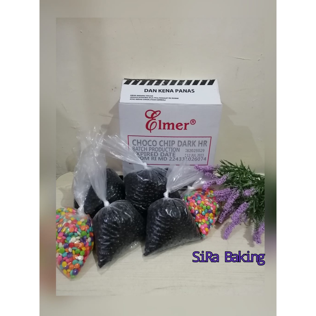 

Choco Chip Setengah Bulat - Choco Chip Half Round untuk Topping Garnish 250 gr