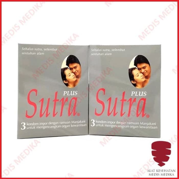 Sutra Plus Isi 3 Kondom Alat Kontrasepsi KB Kesehatan Pria Wanita