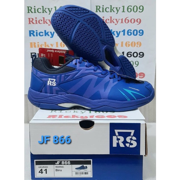 SEPATU BADMINTON RS JF 866 - XTRA CUSHION - ERGONOMIC - ORIGINAL Reinforce Speed