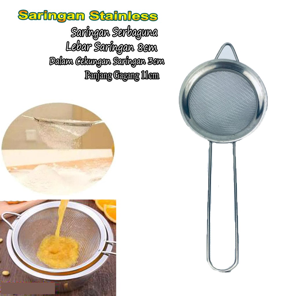 Saringan / Saringan Stainless / Saringan Serbaguna / 8*3cm