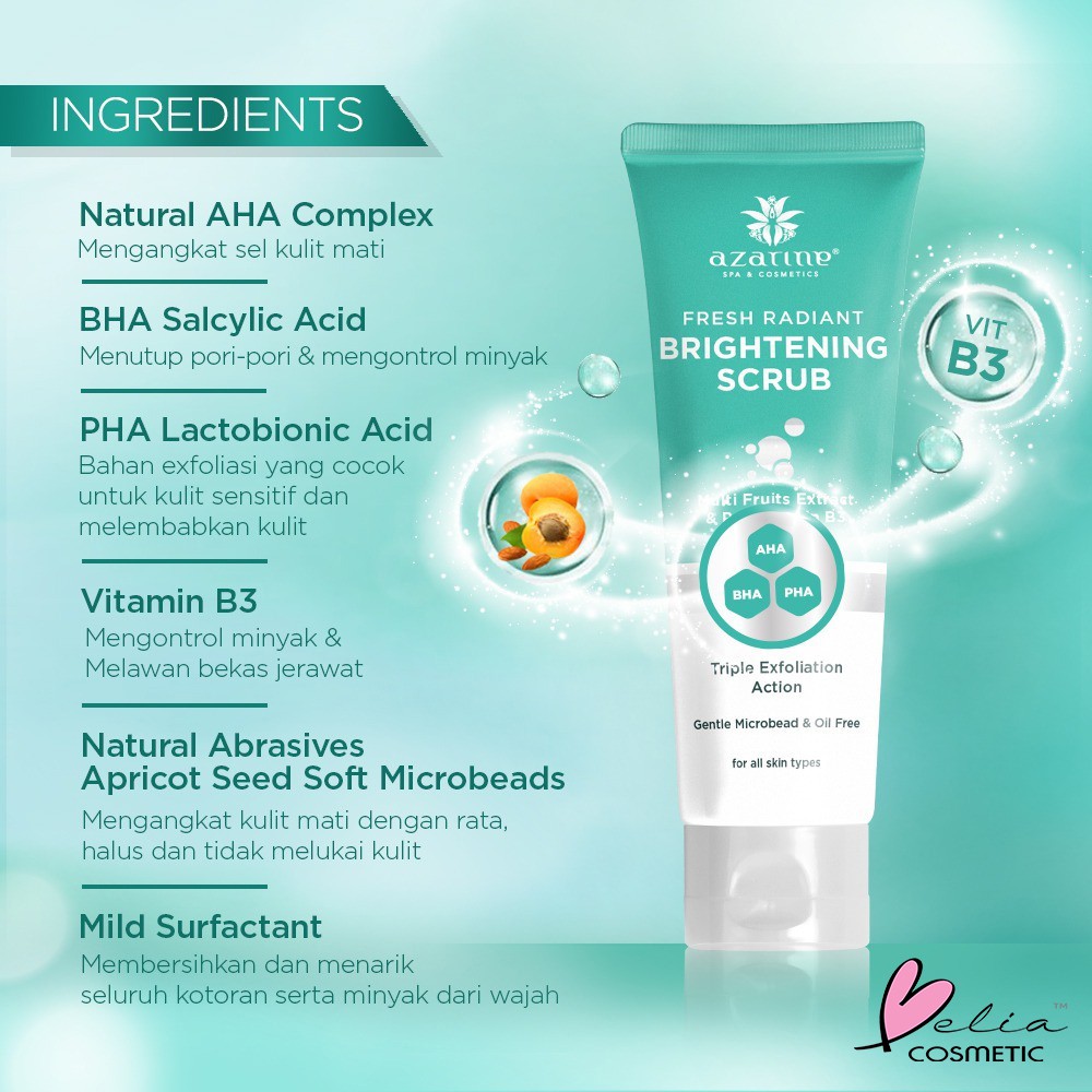 ❤ BELIA ❤ AZARINE Herbal Essential Glass Skin Goal Sleeping Mask, Peeling Serum, Aloe Vera (✔️BPOM)