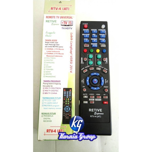 MURAH !! Remote Tv Universal Untuk LED LCD TABUNG &amp; RECEIVER REMOT MULTI RETIVE EXPRES BISA SEMUA TV