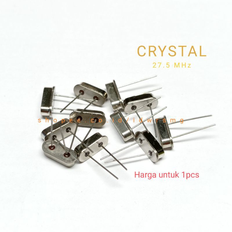 Crystal Oscillator 27.5MHz Low Profile 27.5 MHz 27,5mhz 27,5 MHz 49S DIP