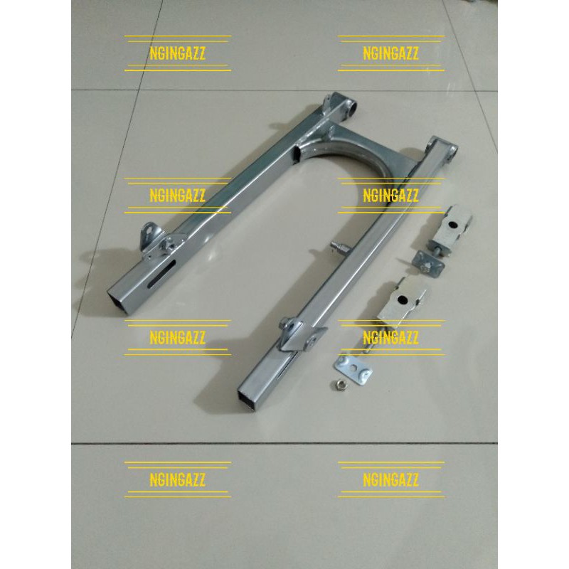 Swing arm jupiter z standart warna silver plus stelan rantai