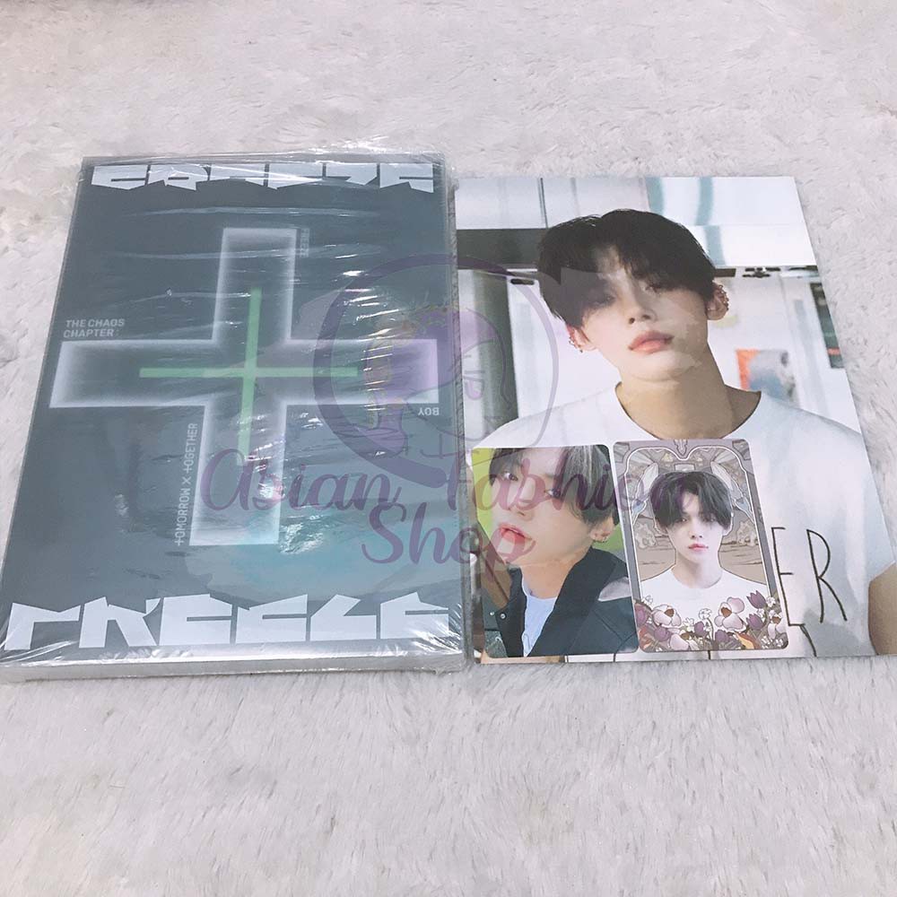 TXT The Chaos Chapter: FREEZE Album UNSEALED YEONJUN SET pc+postcard+os BOY ver