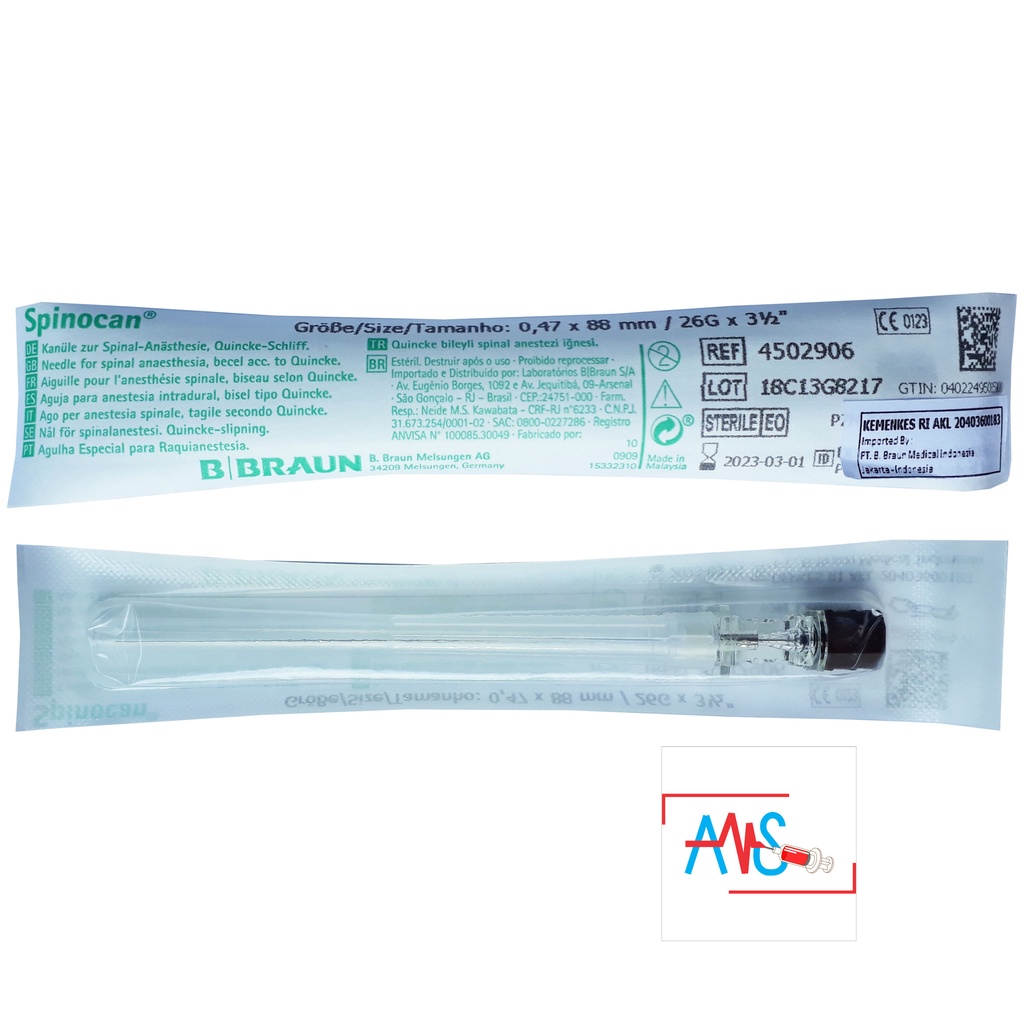 B BRAUN Spinocan 26 G