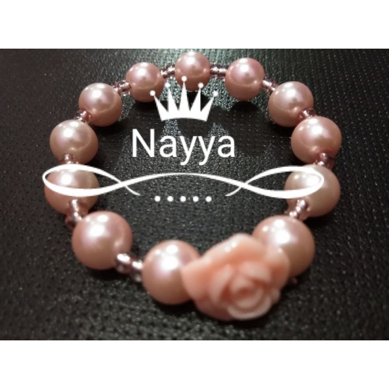 gelang imitasi anak perempuan mutiara sintetis manik manik pasir
