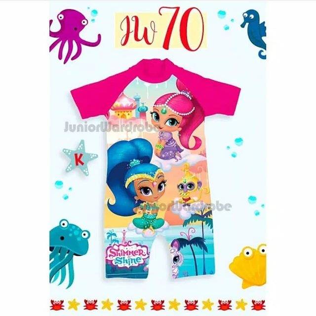 Baju Renang Bayi Cewek 1 Tahun Baby Girl Anak Cewek Balita Perempuan - Shimmer &amp; Shine