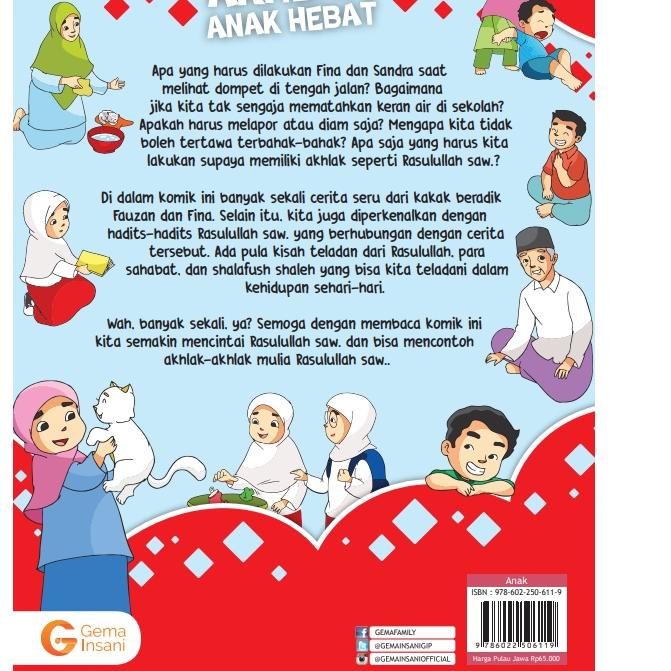 Siap Kirim Buku Anak Muslim Komik Hadits Akhlak Anak Hebat Shopee Indonesia