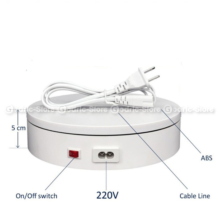 Turntable Tempat Foto Produk Putar Rotating Stand Display 16CM