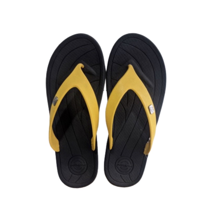 Sandal Panama Honu navy yellow / sandal jepit Panama