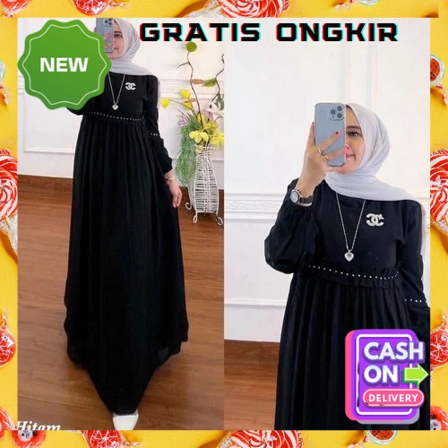 Baju Gamis Terbaru 2022 Perempuan Elegan Baju Muslim Bju Muslimah Dewasa Gsmis Cewek Import Premium 