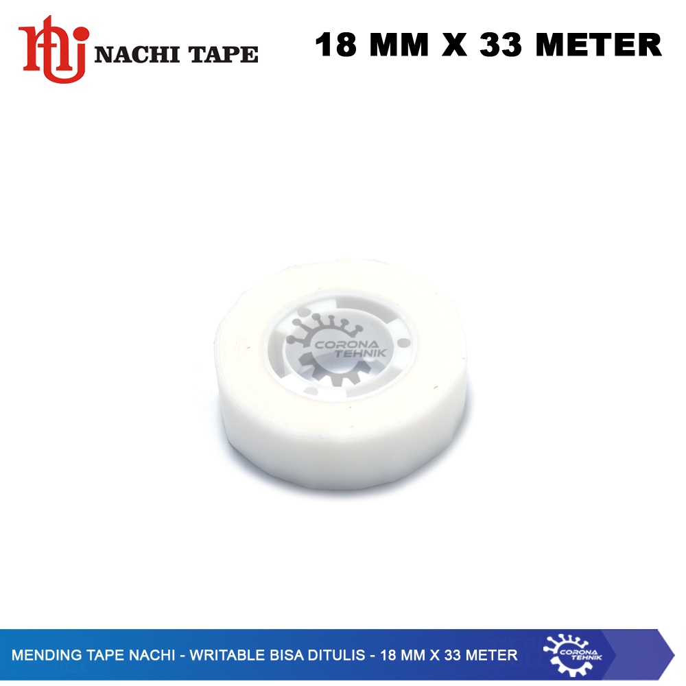 Writable Bisa Ditulis - 18 mm x 33 Meter - Mending Tape Nachi