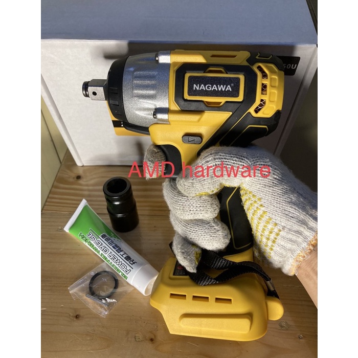 Mesin Bor Nci-350U Bor Impact Wrench Cordless Brushless Nagawa Hanya Unit Mesin