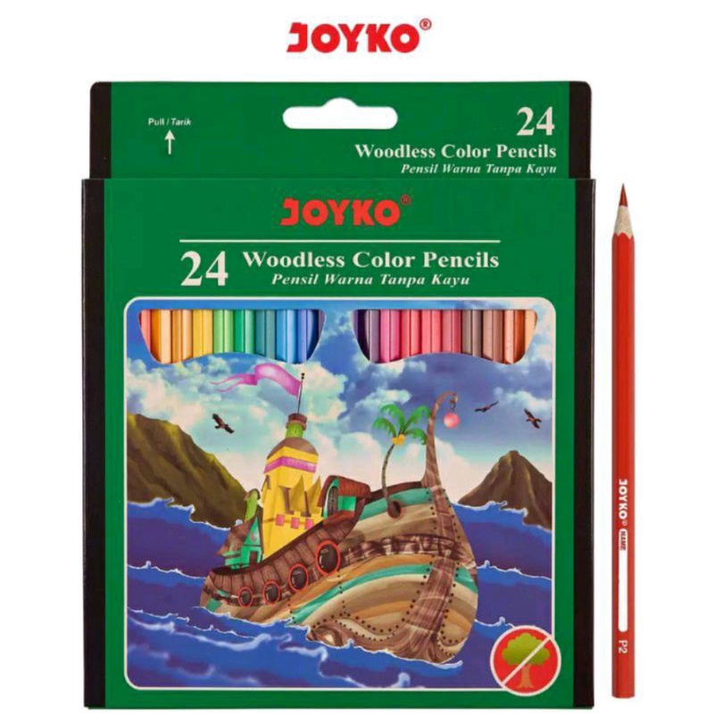 

Pensil Warna JOYKO CP-104 Ukuran Panjang isi 24 Warna