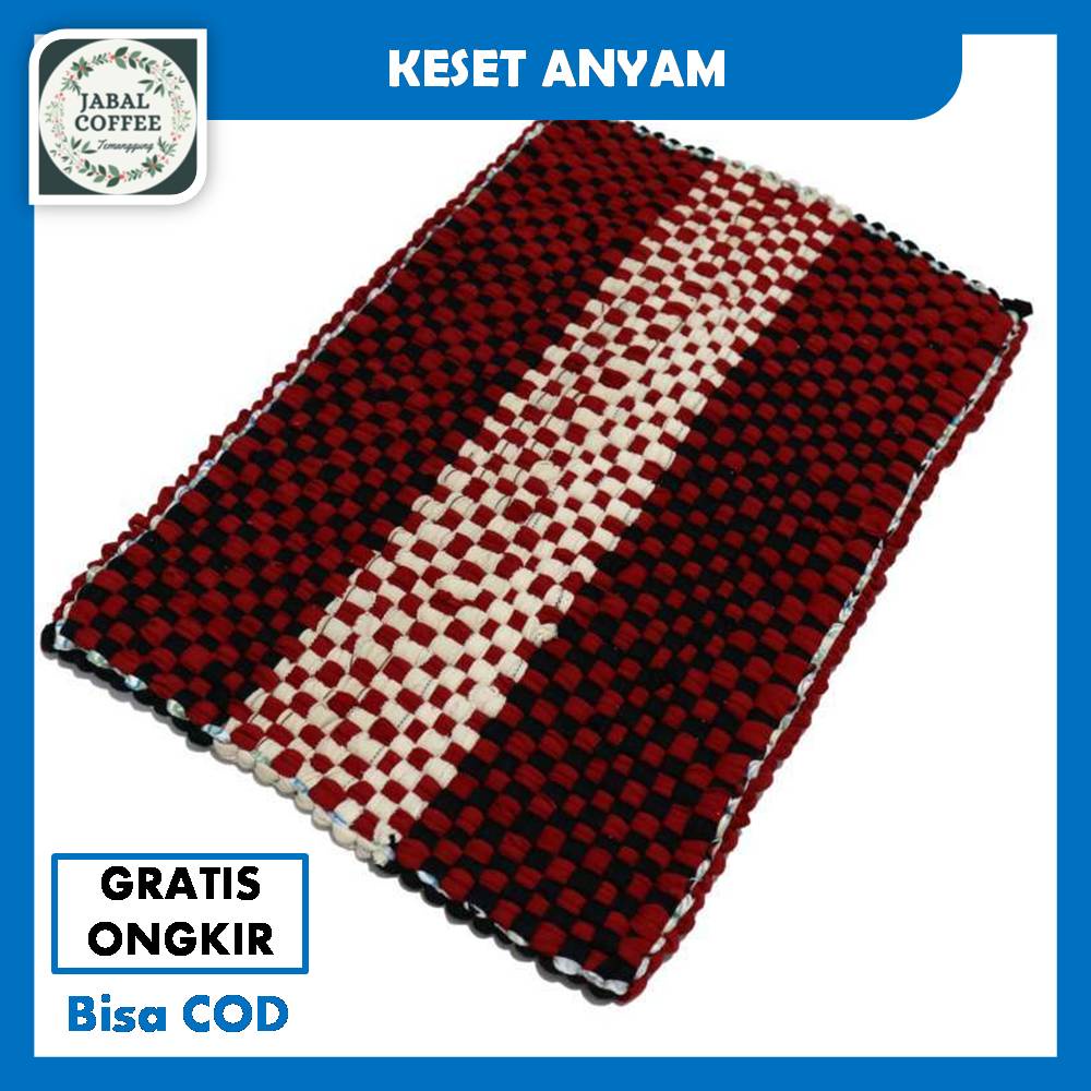 Keset Anyam Anti Slip Ukuran 40 X 60 Cm / Keset Kaki / Keset Kamar Mandi / Keset MurahJ60