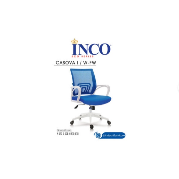 JUAL KURSI KANTOR INDACHI CASOVA SERIES- CASOVA I/W-FW/ORCAJAYA