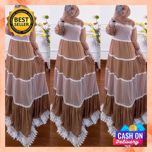 Baju Ghamis Import Gsmis Kondangan Pesta Gmis Muslimah Polos Baju Lebaran Muslim Wanita Games Jumbo 