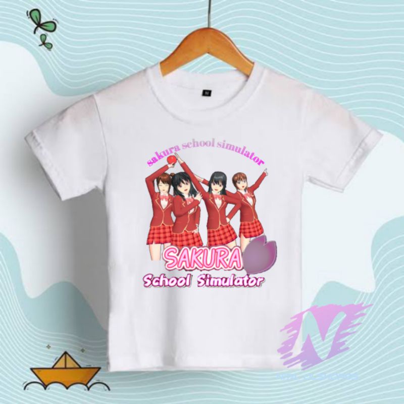 baju sakura school simulator kaos anak sakura