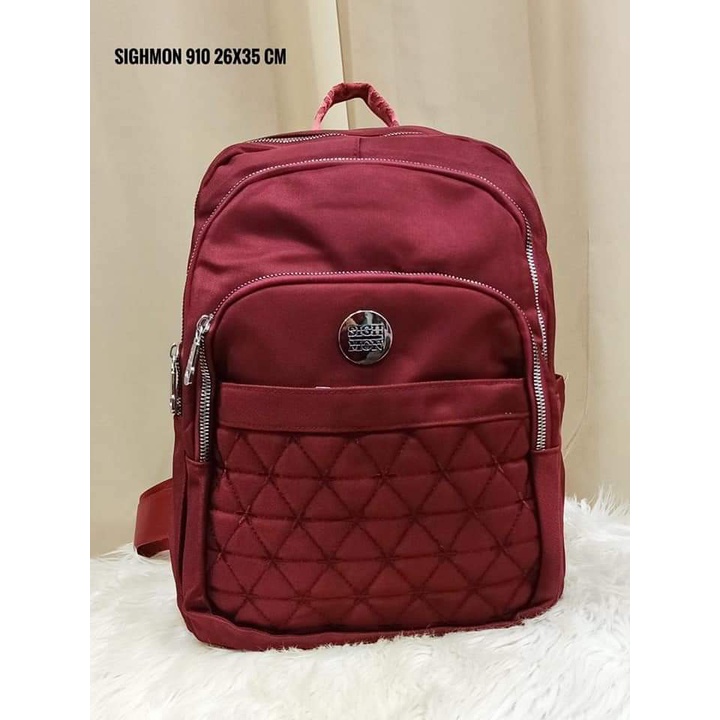 Tas Ransel Sighmon 910 Bahan Kanvas. Tas Sighmon ORI Tas Wanita Tas Ransel Wanita Import BEST SELLER.!!!l Tas Sighmon Import Bisa bayar ditempat.!!!