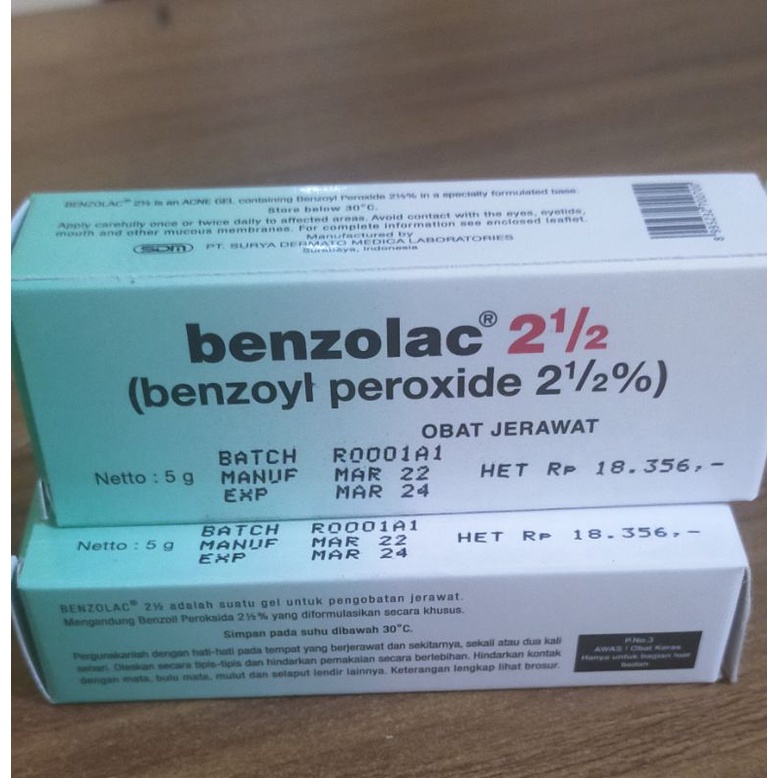 BENZOLAC GEL OBAT JERAWAT 5gr