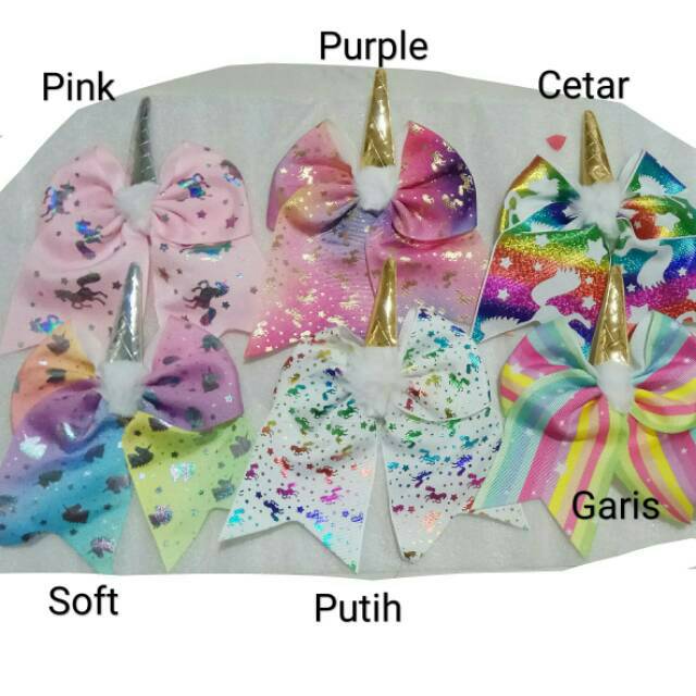 

Jepit Pita unicorn besar import spt pita jojo siwa