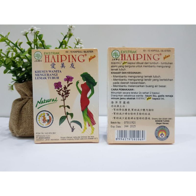 Jamu Haiping Kapsul Peluntur Lemak Dan Pelangsing