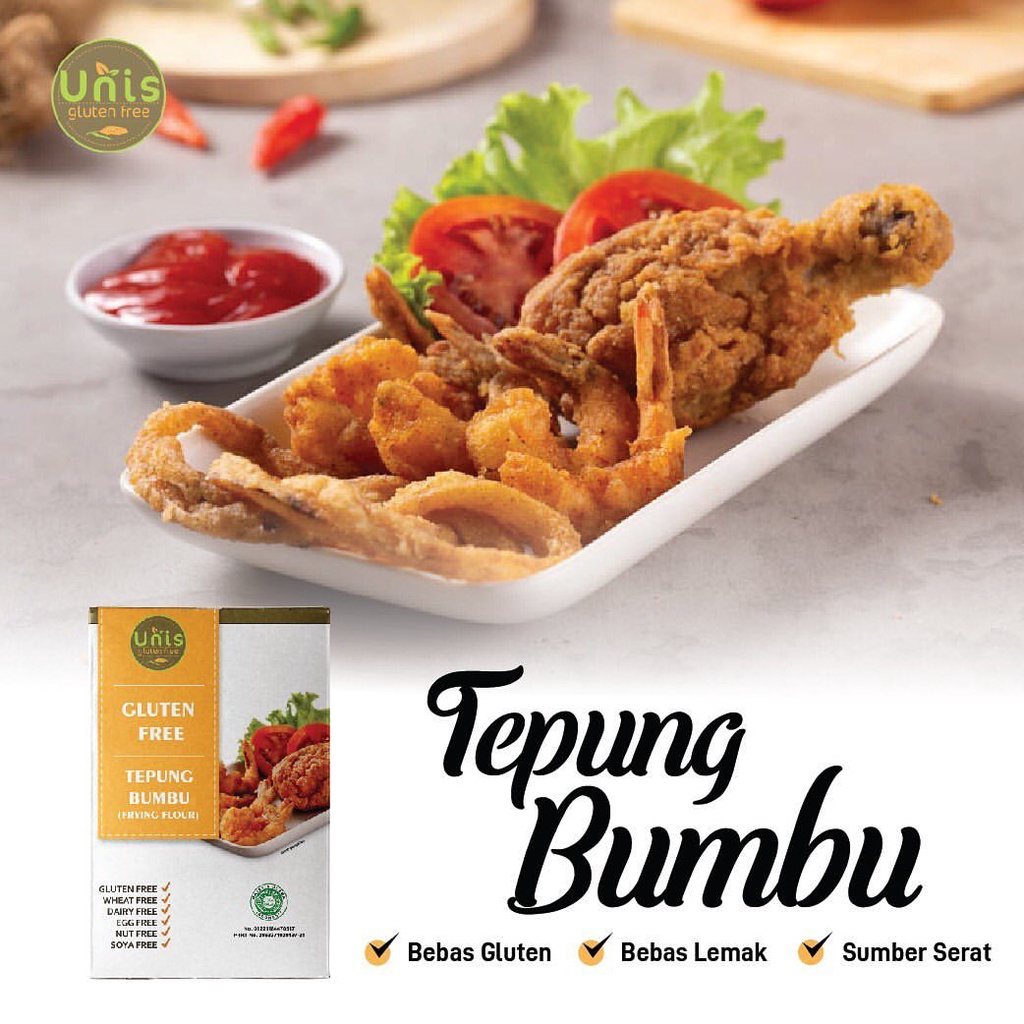 UNIS Gluten Free Tepung Bumbu 500 gr Halal