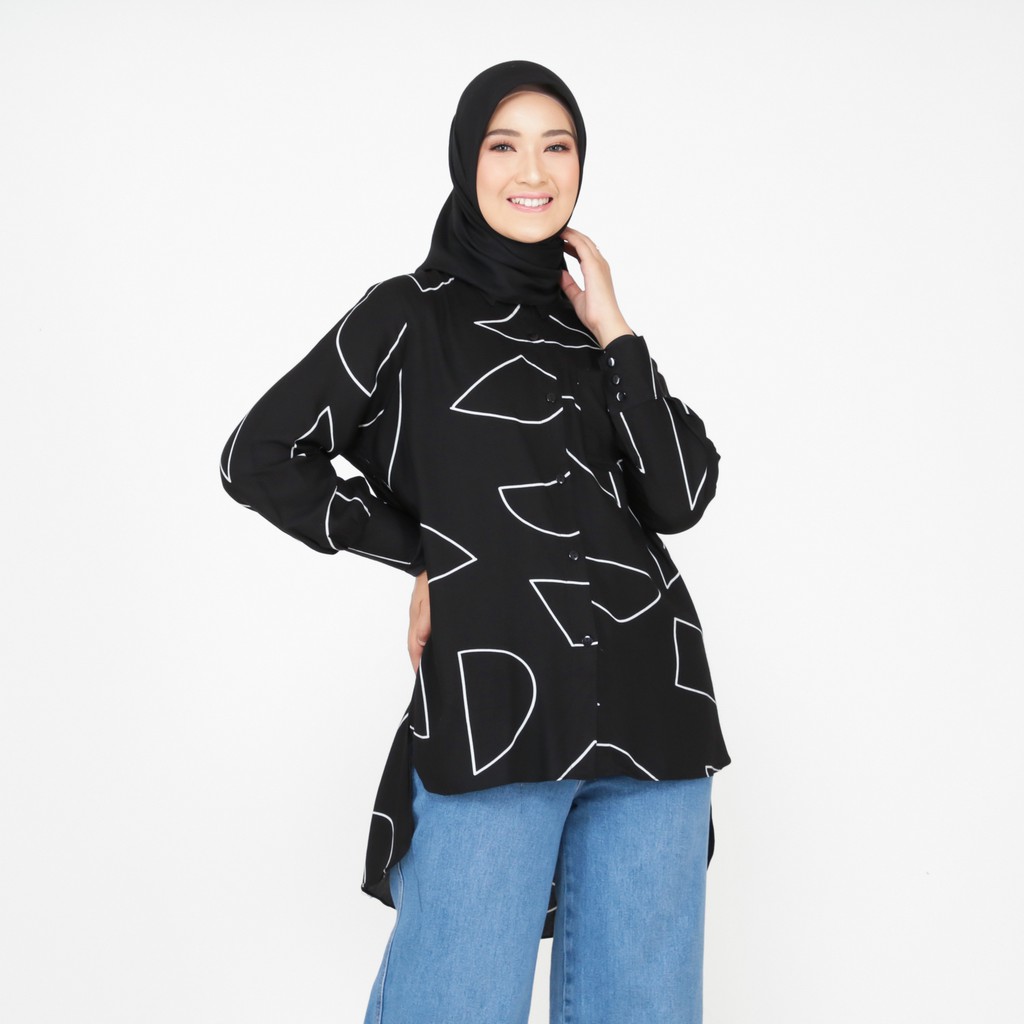 Kemeja Wanita Busui LD 120 Jumbo Bahan Rayon Viscose-7