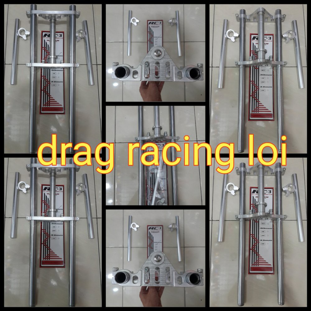 segitiga stang drag bahan duralium x as shock x stang drag 26.15