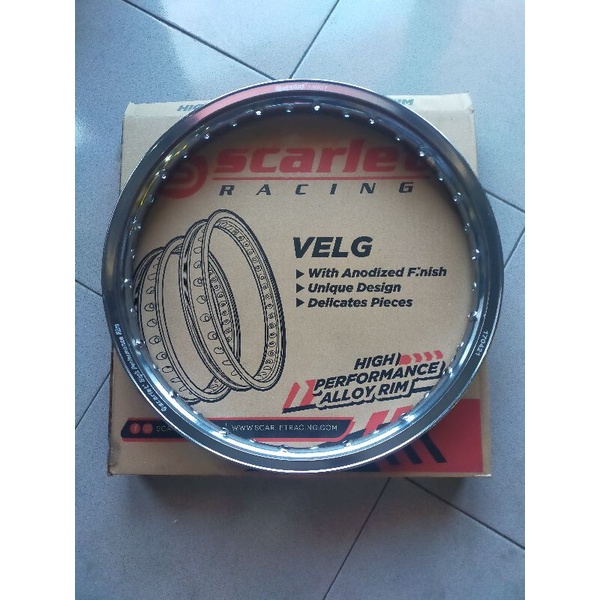 SCARLET RIM VELG WR KOTAK 160 RING 17 GOLD BLACK SILVER BLUE PURPLE TITAN ORANGE RED GREEN