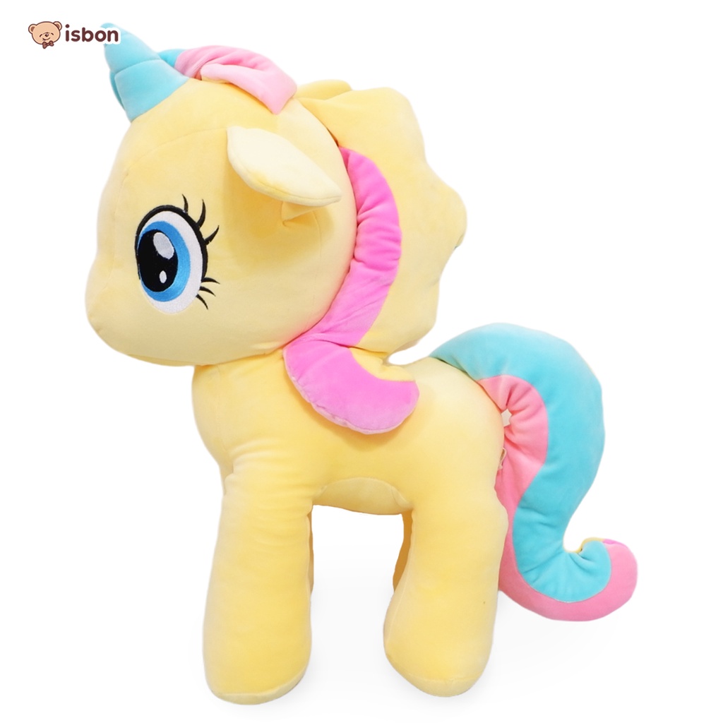 ISTANA BONEKA Kuda Cantik Rainbow Jumbo  Rambut Panjang Cantik Warna Warni Cocok Untuk Mainan Anak Hadiah Spesial Gift