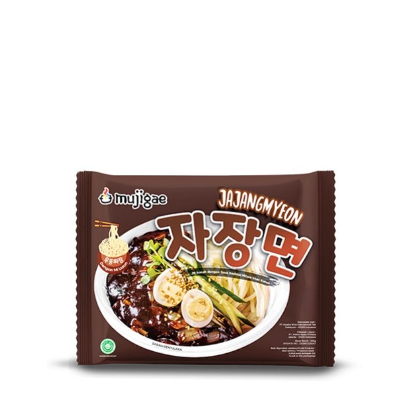 Mujigae Jajangmyeon / Mie Saus Kedelai Hitam Instan Halal MUI [265gr]