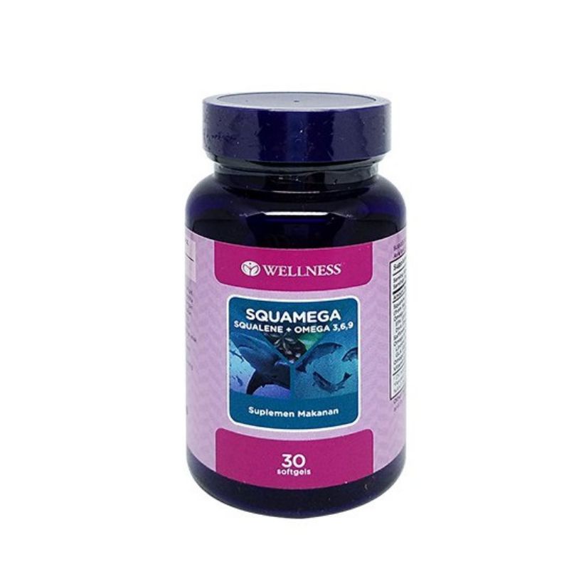 wellness squamega squalene + omega 369 30 softgels