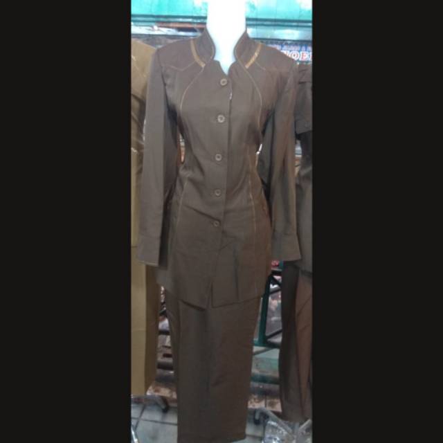 BAJU PEMDA WARNA KHAKI TUA | BAJU ASN | BAJU PEMDA ACEH