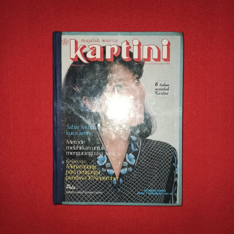 bundel majalah kartini isi 4 No 156-157-158-159 tahun 1980