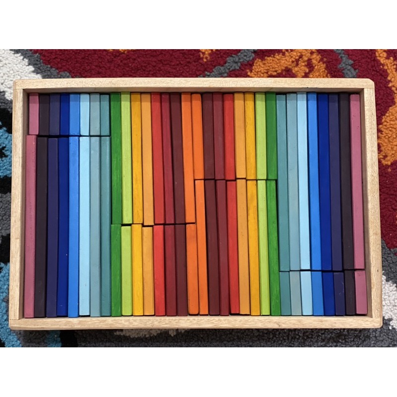 Wooden Building Slats 64pc Gluckskafer