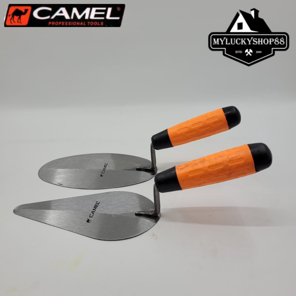 Sendok Semen Camel Gagang Karet 7 inch Lancip Bulat 7&quot;