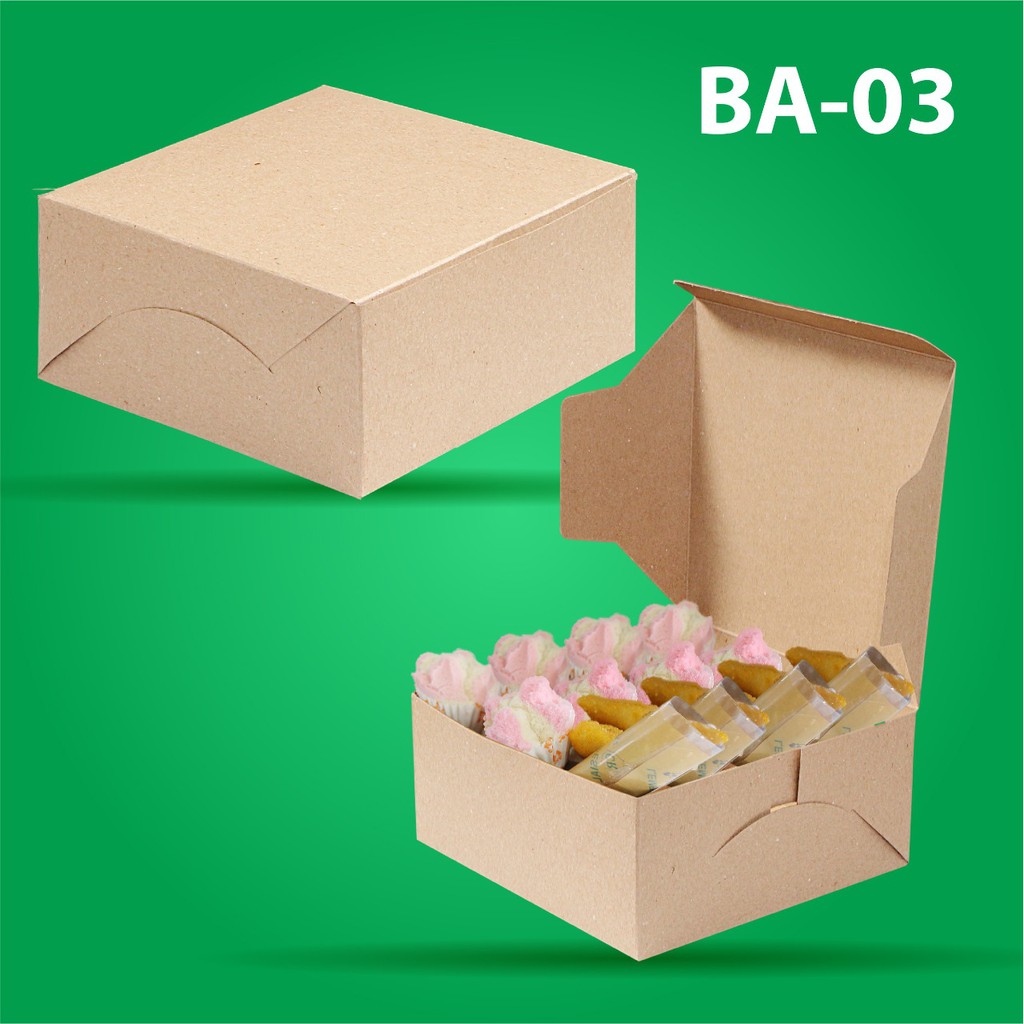 Box Snack Dus Nasi Catering Dus 16x16 (B3K3-Non Laminasi)