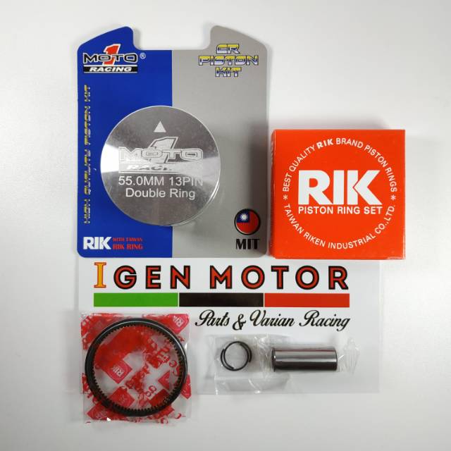 Piston 55 mm Pen 13 Double Ring MOTO 1