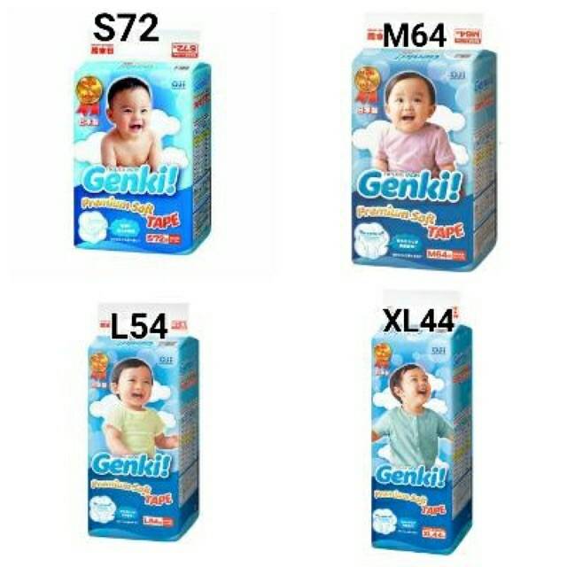 Genki premium soft tape S72 M64 L54 XL44