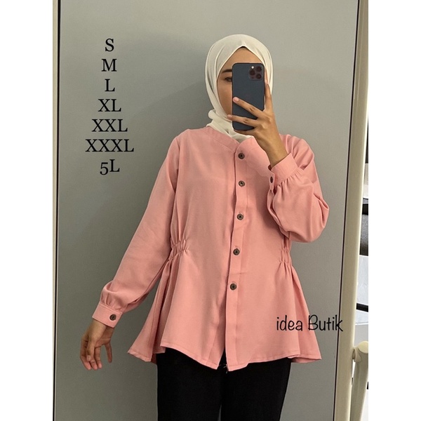 CYUPI BLOUSE KOREAN STYLE-BLOUSE WANITA SIZE S M L XL XXL XXXL 5L-1