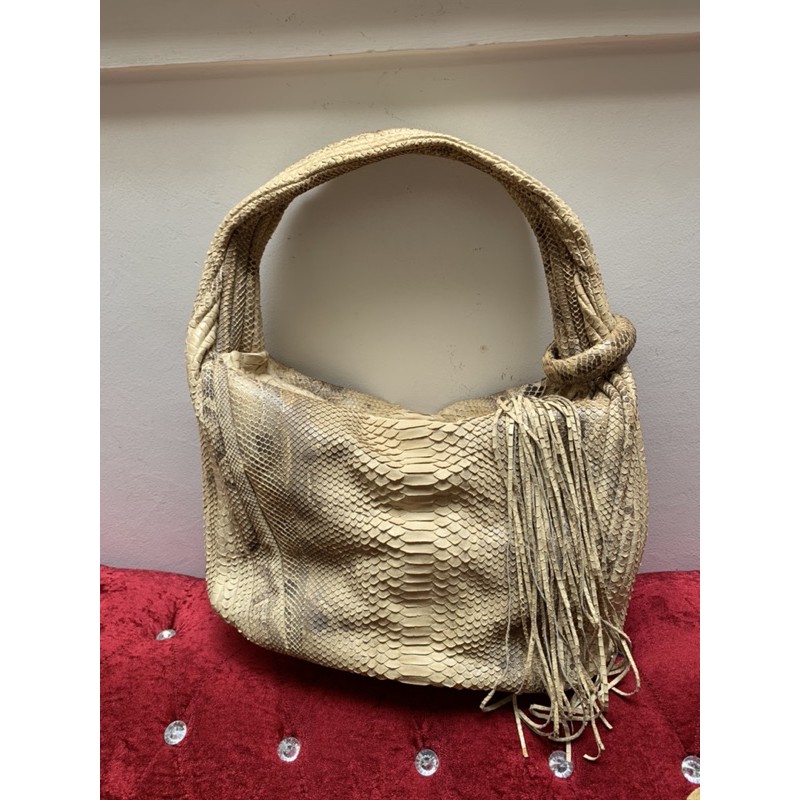 preloved tas kulit ular asli